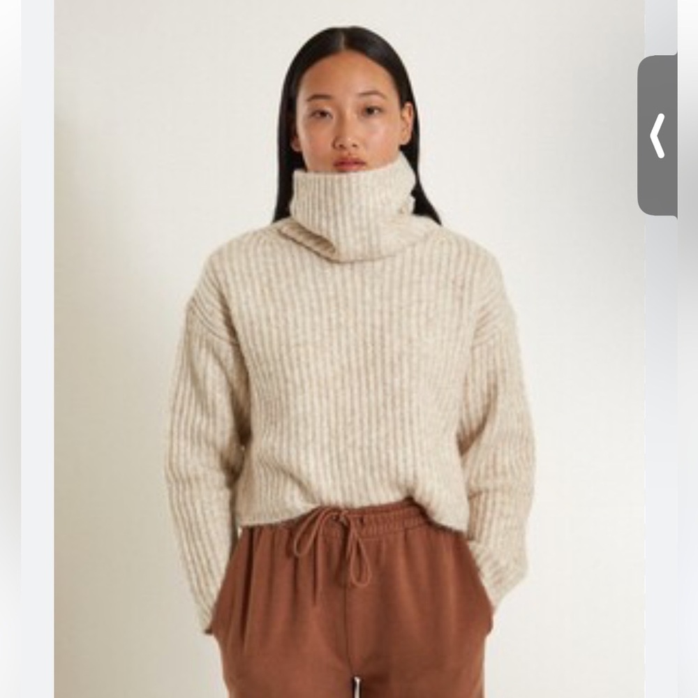 Thakoon Cream Cowl Neck Sweater
